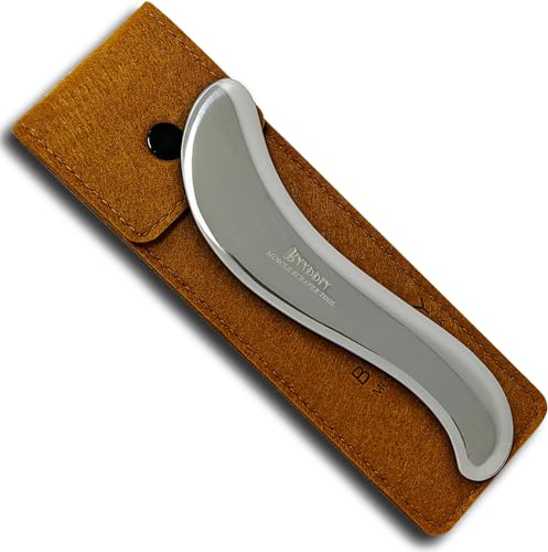 Image of BYYDDIY 6.3 inch Non-Magnetic 304Stainless Steel Gua Sha Tool & Muscle Scraper Tool & Gua Sha Facial Tools (S.S)