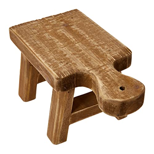 Creative Co-Op Small Wood Pedestal with Handle by Creative Co-Op - Image 6