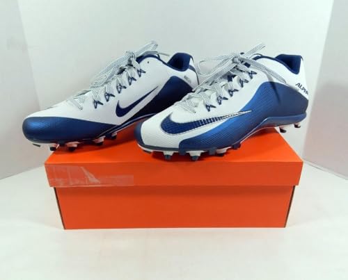 2014 Utah State Aggies Nike Alpha Pro 2 TD Promo White/Football Cleats 15 - College Game Used