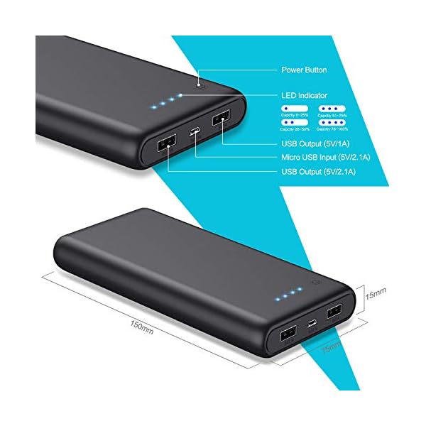 Magnetic Portable Charger Power Bank 10800mAh,Slim Wireless Portable Charger with LCD Display,PD Fast Charging USB-C Battery Pack Compatible with Magsafe, iPhone 15/15 Pro/15 Pro Max/14/13- Dark Blue