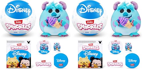 Snackles Disney Plush ZURU lot de 2 peluches de 12 cm pour petits et grands