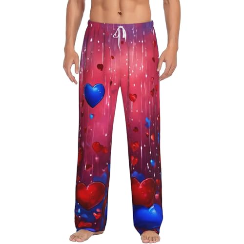 Pantalon de pyjama abstrait homme en flanelle de coton douce pour l'hiver