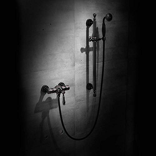 Système douche à main en cuivre rétro Ensemble Britanniques noir européen