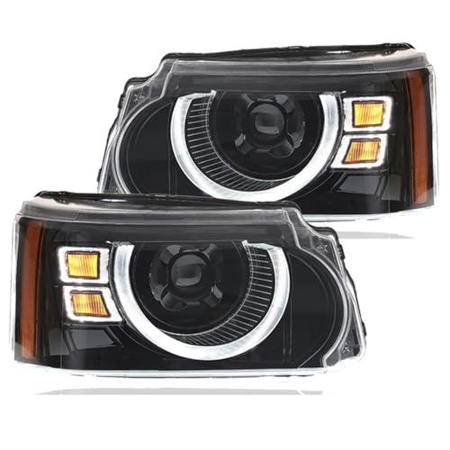 YUCHUJCGSS Headlight Assembly For Range For Rover For Sport L320 2010-2013 Car Light Assembly LED Headlight Front Headlamp Accessories Car Front Headlights
