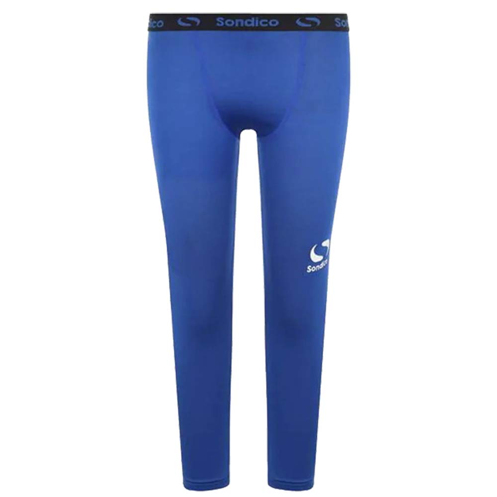 Sondico Boys Core Baselayer Tights Elasticated Waistband Age 3-13 (Royal, 9-10)