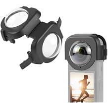 غطاء عدسة واقي من PULUZ لكاميرا Insta360 X4، واقي عدسة كاميرا زجاجي بصري لكاميرا Insta 360 x4 مضاد للضباب ومضاد للسقوط وناقل حركة عالي بنسبة 98% وملحقات كاميرا الحركة وغطاء العدسة