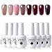Produktbild Elite99 Klassischer Nagellack UV große Kapazität Gel Nägel Set, Nagellack Gel Polish Set, Nail Art Gel Lack Nail Polish UV Gellack UV 8 Farben Gellack Kit 15ML 007