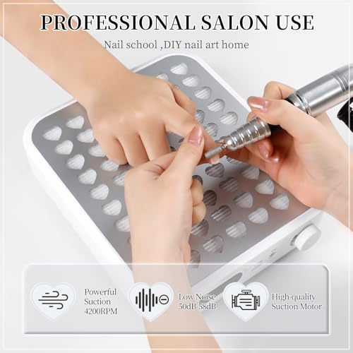 Recolector de Polvo para Uñas con Lámpara LED Recargable miniatura 6