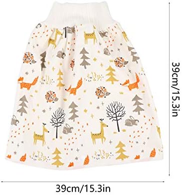 Waterproof Diaper Skirt for Bed Wetting Training Pants Cloth Diaper Skirts Cotton Diaper Shorts for Baby Boy Girl Night Time Potty Training 3pcs