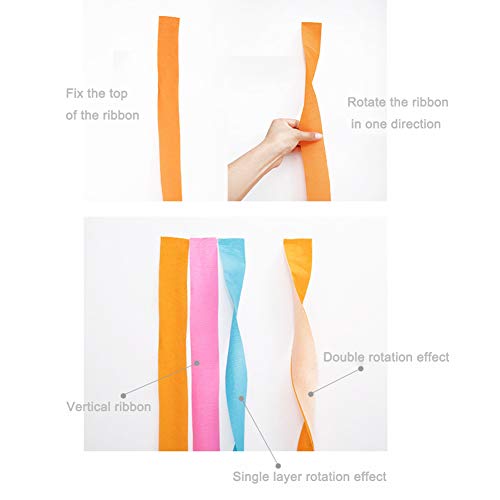 6 Rolls Crepe Paper Decorations，433Ft Streamers Backdrop Decorations For Photo Booth Backdrop Birthday Party Graduation Ceremony Decoration #TOP5