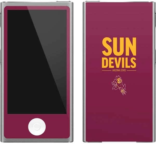 Skinit Decal MP3 Player Skin Compatible with iPod Nano (7th Gen&amp;2012) - Officially Licensed College Sun Devils Arizona State Design