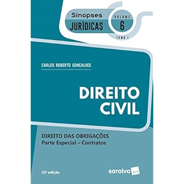 Capa do livro Sinopses - Direito Civil - Direito Das Obrigações - Vol. 6 - Tomo I - 22ª Edição 2020: Direito das Obrigações - Parte Especial - Contratos - Tomo I