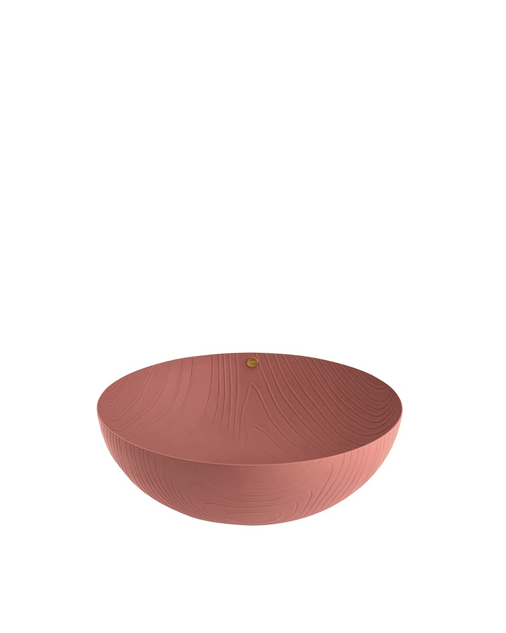 Alessi Veneer PU06/29 BR, Coppa da Cucina Multifunzione di Design, in Acciaio Colorato con Resina Epossidica con Decoro in Rilievo, Marrone