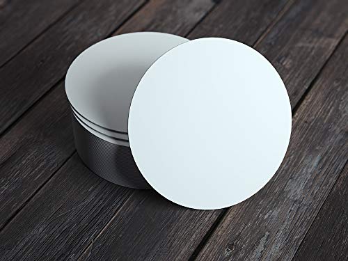 Sovie HORECA Bierdeckel in Weiß aus Bierfilzpappe Ø 10 7 cm Rund 100 Stück neutrale Untersetzer für Gläser & Getränke - Ideal für Gastronomie zum basteln und selber beschriften