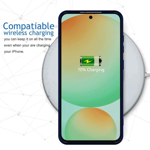 Image of Back Cover for Samsung Galaxy S24 FE 5G | Full Camera Protection | Premium Liquid Silicon Case | Flexible Bumper Case for Samsung Galaxy S24 FE 5G (Dark Blue)