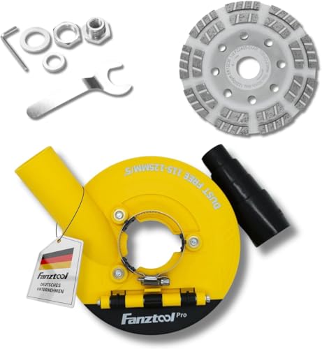 FANZTOOL 3.Generation Absaughaube für Winkelschleifer inkl. 125 mm...