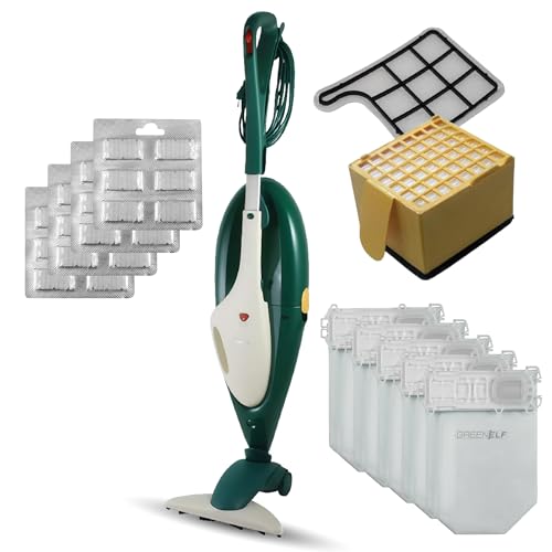GREENELF Scopa Elettrica Folletto VK136 – Aspirapolvere Folletto Rigenerato VK con Filo, Potente | Ricondizionato con 2 Anni di Forniture 100% Compatibili, Testato e Garantito 24 Mesi