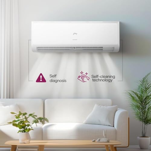 Image of Godrej 1.5 Ton 3 Star| New 2026 Star Rated| Inverter Split AC | 5-in-1 Convertible Cooling | 5 Year Comprehensive Warranty| AI Powered| Heavy Duty Cooling at 52C| (AC 1.5T TR HIC 18N3TH WA)