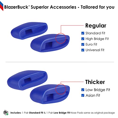 Image of BLAZERBUCK Replacement Nose Pads Piece for Oakley Bisphaera OO9400