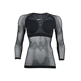 [ミレー] 登山用アンダーウェア 【レディース】 ドライナミック メッシュ 3/4 スリーブ MIV01358 ブラック-ノワール(NEW LOGO) CD/S