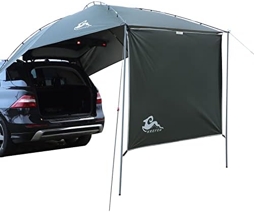 HREFEU Car Tent Multifunctional Teardrop Awning Suitable for SUV RV, Car Camping, SUV Awning，Self-Supporting Roof Car Awning, Camping Sun Protection Car Tent, Shading, UV Protection/Waterproof