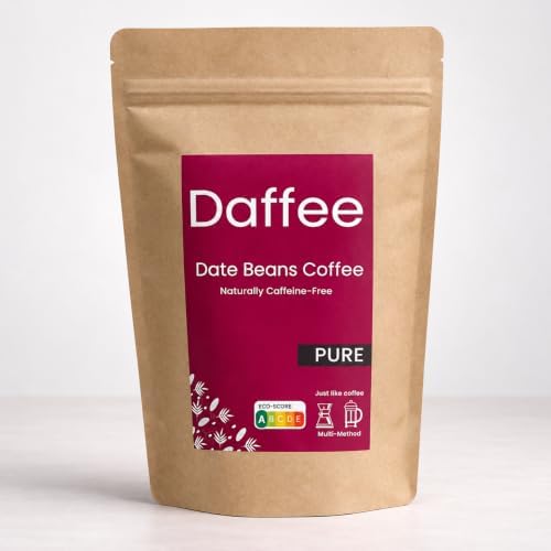 Daffee Date Seed Coffee โ Caffeine Free Coffee Alternative & Coffee Substitute, Ground Date Seeds, 250g