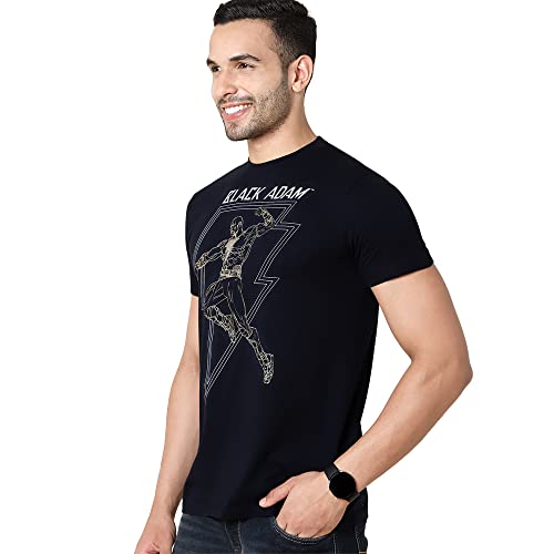Image of Free Authority Captain America Printed Regular Fit Navy Blue Cotton Men Hoodie Sweatshirt