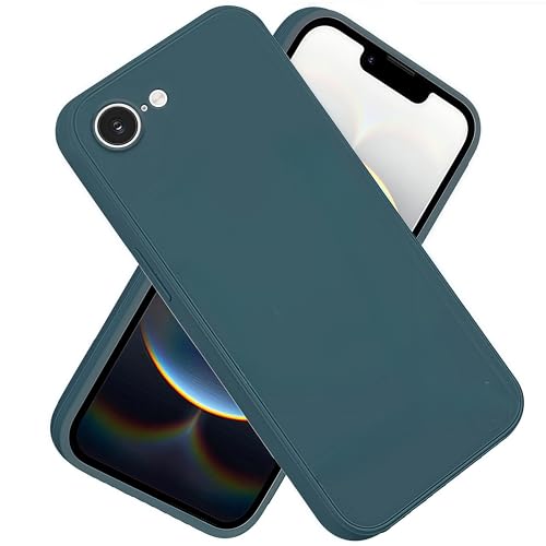 �y Moilyo �z�Ή�iPhone 16E�p�� �P�[�X �V���R�� �����Y�ی�i�~�b�h�i�C�g�O���[���j�A�C�t�H��16e�p �X�}�z�P�[�X �S�ʕی� �ϏՌ� TPU �V���R�� �J�o�[ ���^ �X�g���b�v�z�[���t�� �����h�~ 16E �\�t�g�J�o�[ (Green)