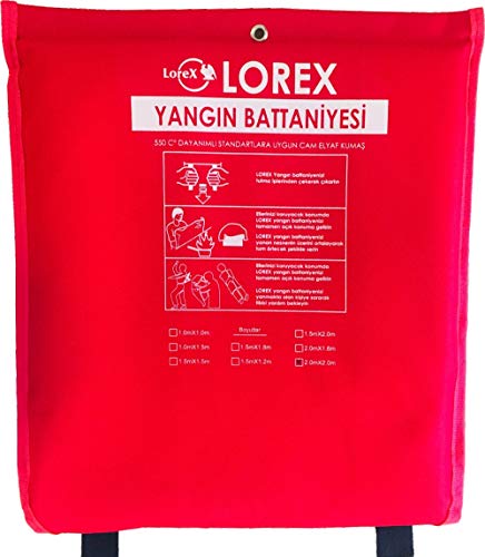 LR-FB2020C Yangın Battaniyesi 200 cm x 200 cm, 200x200 Çantalı (1)