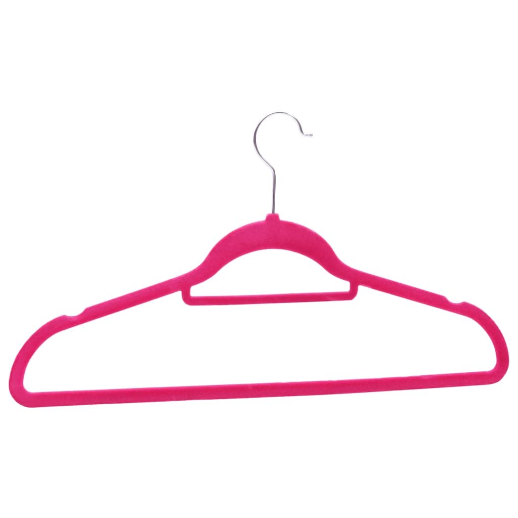 Juego de 20 perchas de terciopelo rosa con gancho giratorio de 360 grados, antideslizante, plástico y metal, 44,5 x 23,5 cm, con barra para pantalones, ahorro de espacio para camisas