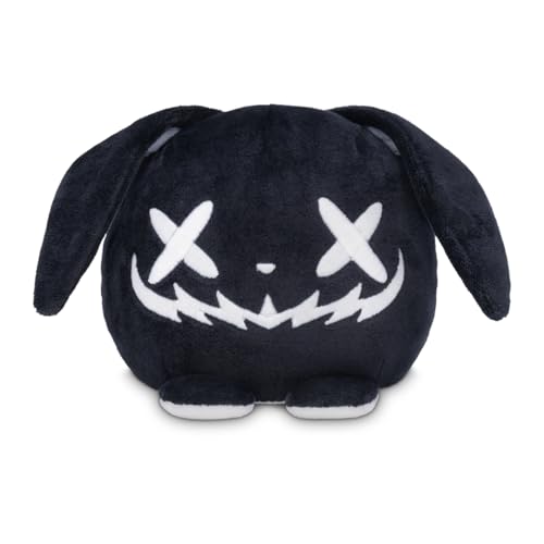TeeTurtle Glow in The Dark Halloween Bunny 4' Plushie - Cute Kawaii Spooky Stuffed Animal