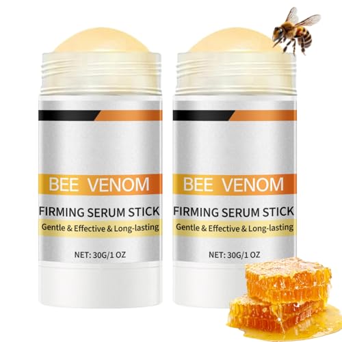 2PCS Boto-x Bee Venom Firming Serum Stick, Bee Venom Face Serum for Body & Face, Gentle Collagen Cream for Tightening & Wrinkle-Reducing, Refines Pores & Anti Aging, Hydrates & Revitalizes Skin