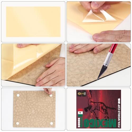 Image of FIFA SOMOS Mexico Puzzle for Adult,200 Pieces Irregular Shape Puzzle, 5MM Thick, Creative Collectible Gift for Fans, Officially Licensed Product, 9.3 * 12 inch