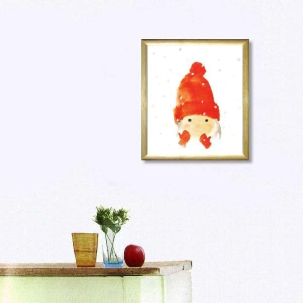 赤い毛糸帽の少女(いわさきちひろ)