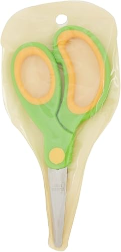 Miniatura 8 de Paquete de 24 tijeras de punta roma para niños, para aula, tijeras a granel para estudiantes, para manualidades, proyectos de bricolaje (3 colores)