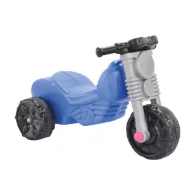 Image of Little Fingers No-Pedal Ride-on Tricycle for Kids - Push Scooter Bike for Toddlers Age 1 to 3 Years - Lightweight Plastic Balance Bike for Indoor Outdoor Riding with Wide Wheels & Easy Grip Handle