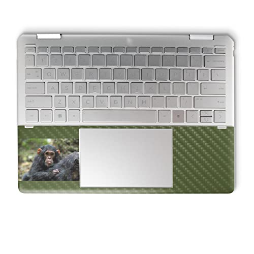 Image of MightySkins Carbon Fiber Skin Compatible with HP Spectre x360 14 inch (2022) Full Wrap Kit - Baby Chimp | Protective, Durable Textured Carbon Fiber Finish | Easy to Apply | Made in The USA