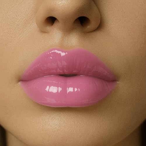 Image of MILA BEAUTE Gloss Girl Lip Gloss|Enriched With Mango Seed Butter & Hyaluronic Acid|Light Weight & Non-Sticky Formula|Gives Fuller-Lip Effect & Extra Hydration|High Shine Finish-That's Me, 2.8 Ml