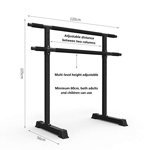 Sbarra da ballo regolabile in altezza, autoportante, doppia asta per allenamento e stretching, ideale per casa e studi professionali