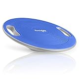 Yes4All Plastic Wobble Balance Board/Core Balance Board - Round Wobble Board for Physical Therapy, Standing Desk, Core Trainer, Home Gym Workout (Classic Blue)