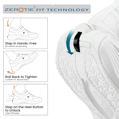 Image of uupalee World's First Adjustable Hands Free Shoes for Women Men - Self Lacing Walking Shoes with Innovative Design, No-Tie Laces, No-Bend Convenience, Slip on & Slide & Go