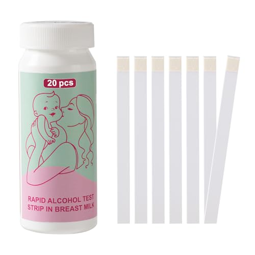 20 Pcs Alcohol Test Strips for Breastmilk Home Kit for Nursing Postpartum Mothers Gifts Breast Milk