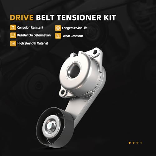 Image of Belt Tensioner Serpentine Belt Idler Pulley Kit For Ford F150 /F250 /F350 /Expedition 2007-2008, For Lincoln Navigator 2007-2009, For Lincoln Mark LT 2008, 4.6L /5.4L 8V OE# 38274 305263