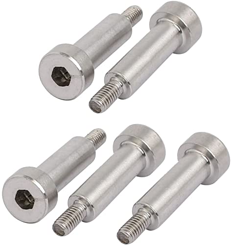 XYWHPGV 5 pz 304 in acciaio inox esagono incassato bullone a spallamento 5mm spalla diametro 15mm spalla lunghezza filettatura M3(53529 2739e 7d5b4 bb604 19226 28ed9