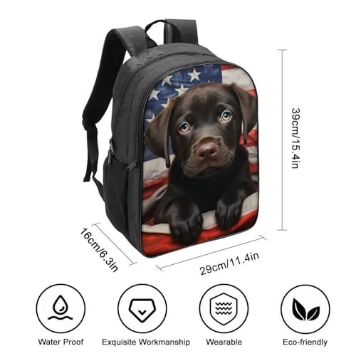 Sac à dos Labrador grand compartiment de voyage et d'école de 40 cm - 2