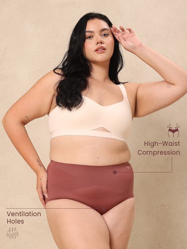 Image of Krvvy All-Day Control Tummy Tucker Shaper for Women | Seamless High-Waist Shapewear with Targeted Belly Fat Compression | Super Stretch Fabric | Lightweight,Odourless & Comfort for Upto 12 Hrs