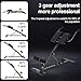 ejlaikmm 3 Adjustable Roman Chair,Back Extension Machine Benchs,U-Shaped Base Hyperextension Bench,Heavy-Duty Exercise Equipment for Core Strength and Back Muscles,Full Body Workout Machine for Home