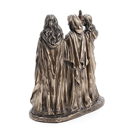 Estatua griega de resina con acabado bronce miniatura 4