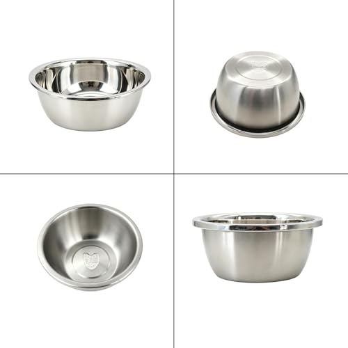 Bowls de acero inoxidable para mezclar 6 piezas miniatura 3