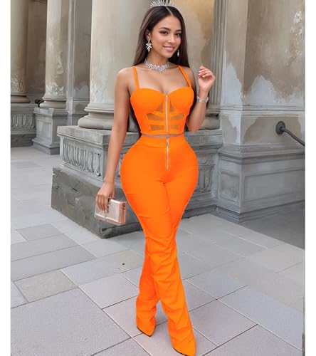 Image of Jigfar Women Sexy Elegant Bodycon Jumpsuit Going Out Romper Birthday Party Club Night Outfits